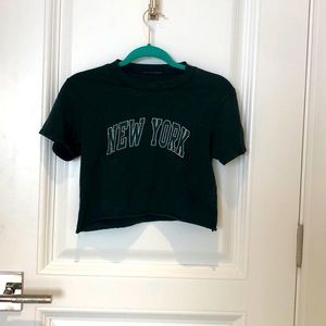 brandy melville new york crop top